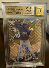Juan Gonzalez [Orange Magma Diffractor] #HT-JG Baseball Cards 2016 Topps High Tek Autograph Prices