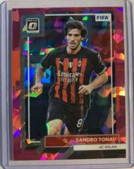 Sandro Tonali [Optic Pink Ice] Soccer Cards 2022 Panini Donruss Prices