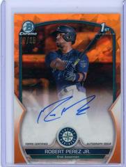 Robert Perez Jr. [Orange] #BSPA-RP Baseball Cards 2023 Bowman Chrome Sapphire Autographs Prices