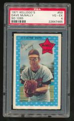 Dave McNally [So 1065] #59 Baseball Cards 1971 Kellogg's Prices