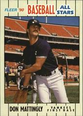 Don Mattingly #24 Baseball Cards 1990 Fleer Baseball All-Stars Prices