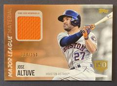 Jose Altuve [150th Anniversary] #JA Baseball Cards 2019 Topps Major League Material Prices