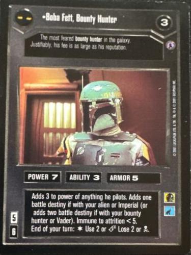 Boba Fett, Bounty Hunter Star Wars CCG Reflections III