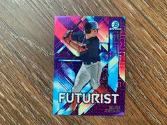 Blaze Jordan [Purple Refractor Mega Box Mojo] #FUT-BJ Baseball Cards 2021 Bowman Chrome Futurist Prices