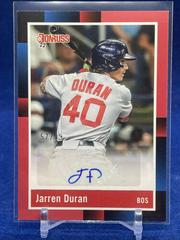 Jarren Duran [Red] #R88S-JD Baseball Cards 2022 Panini Donruss Retro 1988 Signatures Prices
