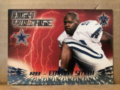 Emmitt Smith #9 Football Cards 2000 Pacific Vanguard High Voltage Prices