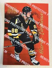 Mario Lemieux [Mirror Red With Peel] #10 Hockey Cards 1996 Select Certified Prices