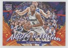 De'Aaron Fox [Amethyst] #14 Basketball Cards 2023 Panini Court Kings Artistry in Motion Prices