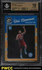 Ben Simmons [Orange] #151 Basketball Cards 2016 Panini Donruss Optic Prices