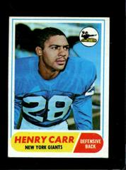 Henry Carr Football Cards 1968 Topps Prices
