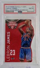 LeBron James [Ball Over Head Mirror Platinum Red Die Cut] #11 Basketball Cards 2014 Panini Totally Certified Prices