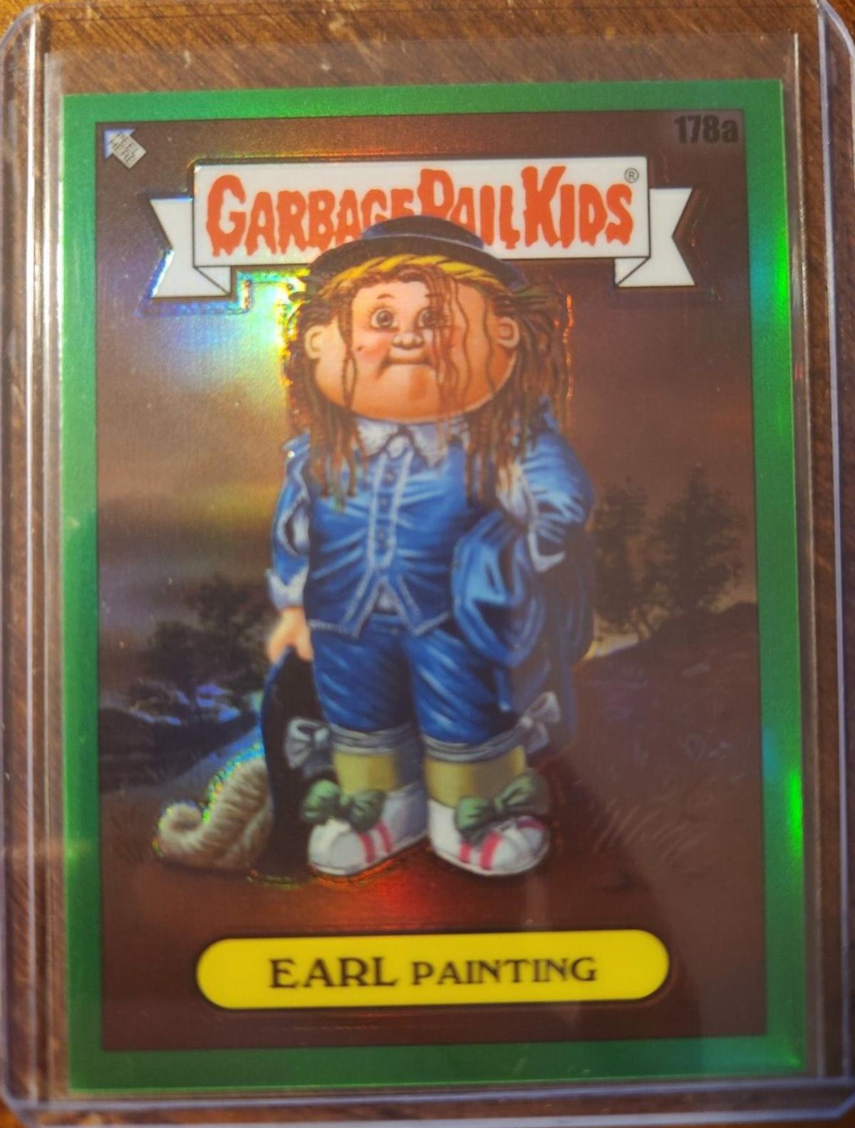 EARL Painting [Green Refractor] #178a 2022 Garbage Pail Kids Chrome