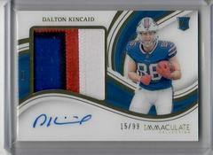 Dalton Kincaid #5 Football Cards 2023 Panini Immaculate Premium Patch Rookie Autograph Prices