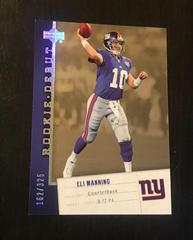 Eli Manning [Holofoil] #63 Football Cards 2006 Upper Deck Rookie Debut Prices