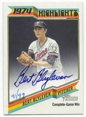 Bert Blyleven Baseball Cards 2023 Topps Heritage 1974 Highlights Autographs Prices