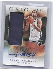 Toumani Camara #35 Basketball Cards 2023 Panini Origins Rookie Jersey Autograph Prices