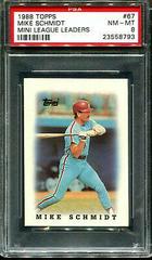 Mike Schmidt Baseball Cards 1988 Topps Mini League Leaders Prices