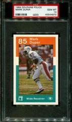Mark Duper Football Cards 1984 Dolphins Police Prices