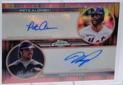 Pete Alonso, Mike Piazza [Red Black Pulse] #DA-AP Baseball Cards 2022 Topps Chrome Sonic Dual Autographs Prices