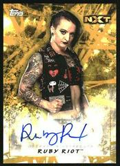Ruby Riot [Gold] Wrestling Cards 2018 Topps WWE Road To Wrestlemania Autographs Prices