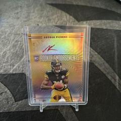 George Pickens [Red] Football Cards 2022 Panini Illusions Rookie Endorsements Autographs Prices