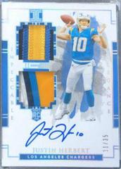 Justin Herbert [Helmet, Patch Autograph] #103 Football Cards 2020 Panini Impeccable Prices