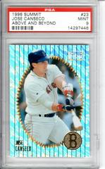 Jose Canseco [Above and Beyond] Baseball Cards 1996 Summit Prices