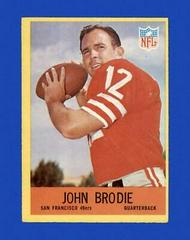 John Brodie Football Cards 1967 Philadelphia Prices