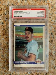 Andy McGaffigan Baseball Cards 1984 Fleer Prices