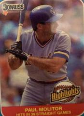 Paul Molitor Baseball Cards 1987 Donruss Highlights Prices