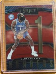 James Harden [Red] #15 Basketball Cards 2022 Panini Select Numbers Prices
