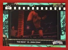 The Rock vs. John Cena [Aqua] #FS-RC Wrestling Cards 2021 Topps WWE Match Film Strips Relics Prices