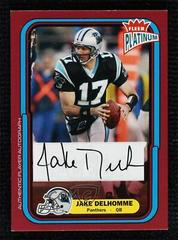 Jake Delhomme [Red Autograph] #51 Football Cards 2004 Fleer Platinum Prices