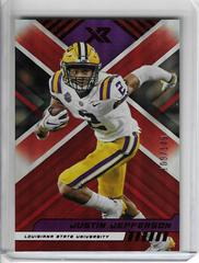 Justin Jefferson [Red] #5 Football Cards 2023 Panini Chronicles Draft Picks XR Prices