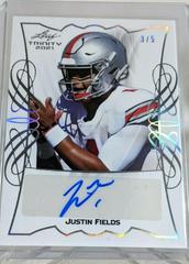 Justin Fields [Silver] #TPA-JF1 Football Cards 2021 Leaf Trinity Portrait Autographs Prices