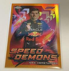 Max Verstappen [Orange] #SD-MV Racing Cards 2022 Topps Chrome Formula 1 Speed Demons Prices