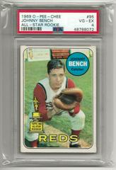 Johnny Bench [All Star Rookie] #95 Baseball Cards 1969 O Pee Chee Prices