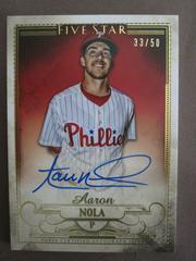 Aaron Nola [Gold] Baseball Cards 2016 Topps Five Star Autographs Prices