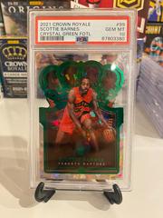 Scottie Barnes [Crystal Green] Basketball Cards 2021 Panini Crown Royale Prices