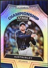 Austin Riley [Silver Prizm] #CS-5 Baseball Cards 2022 Panini Prizm Championship Stage Prices