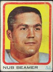 Nub Beamer #4 Football Cards 1963 Topps CFL Prices