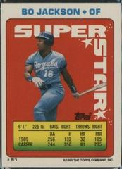 Bo Jackson, N. Ryan , Griffey Jr. Baseball Cards 1990 Topps Stickercard Prices