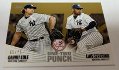 Gerrit Cole, Luis Severino [Gold] #12P-8 Baseball Cards 2023 Topps One Two Punch Prices