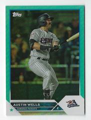 Austin Wells [Aqua] Baseball Cards 2023 Topps Pro Debut Prices