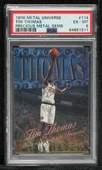 Tim Thomas [Precious Metal Gems] #114 Basketball Cards 1998 Metal Universe Prices