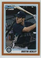 Dustin Ackley [Orange] Baseball Cards 2010 Bowman Prospects Prices