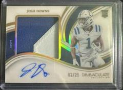 Josh Downs [Gold] #14 Football Cards 2023 Panini Immaculate Premium Patch Rookie Autograph Prices