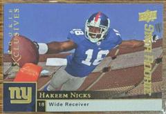 Hakeem Nicks Football Cards 2009 Upper Deck Rookie Exclusives Prices