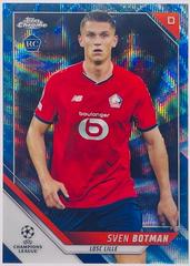 Sven Botman [Blue Wave Refractor] #9 Soccer Cards 2021 Topps Chrome UEFA Champions League Prices
