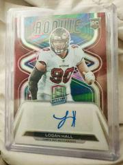 Logan Hall [Neon Marble] Football Cards 2022 Panini Spectra Rookie Autographs Prices